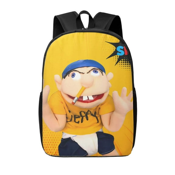 Gokiu Sml Jeffy for Backpack Casual School Backpack Large Capacity Carry-On Travel College Backpack Computer Backpack for School, Work and Travel