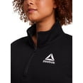 thumbnail image 4 of Reebok Women's and Women's Plus Game Day 1/2 Zip Up Sweatshirt, Sizes XS-4X, 4 of 5