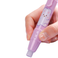 thumbnail image 4 of Cute Pen-Style Erasers Retractable Eraser Refills Cartoon Pen Shaped Erasers, Purple, 4 of 4