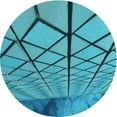 thumbnail image 1 of Ahgly Company Machine Washable Indoor Round Transitional Dark Cyan Green Area Rugs, 7' Round, 1 of 7