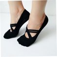 thumbnail image 4 of Milisten Calcetines De Yoga Negros Con Puntos Antideslizantes Para Pilates Y Danza, 4 of 8