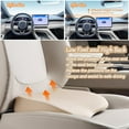 thumbnail image 3 of 2 in 1 Wedge Car Cushions or Lumbar Support for Driving - 3.5 Inches Soft Memory Foam Driver Seat Cushion for Car Truck - Comfort Coccyx Cushion for Tailbone & Back Pain Relief, Black, 3 of 4