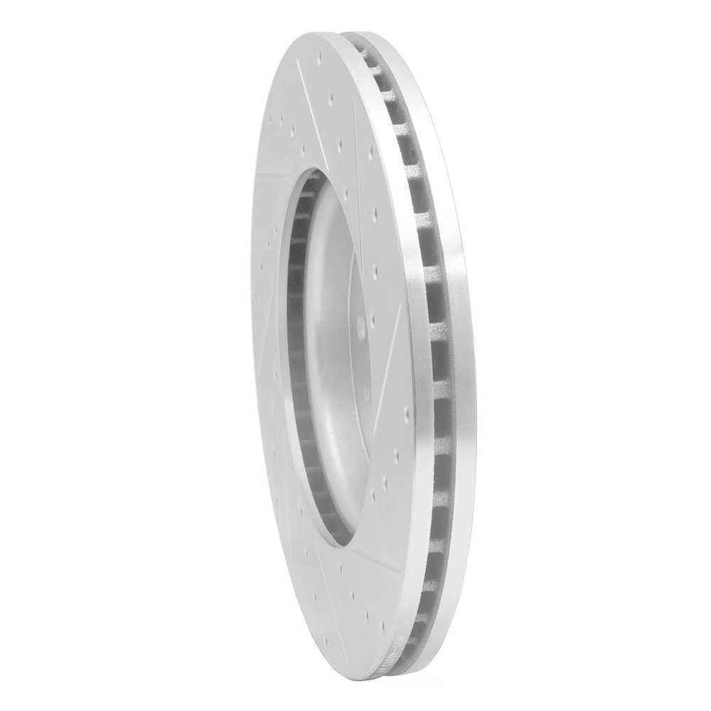 Dynamic Friction Company 631-45023L DFC Brake Rotor - Drilled And Slotted - Silver