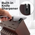 thumbnail image 4 of Zulay 20-Piece Stainless Steel Kitchen Knife Set with Built-in Sharpener – Ultra Sharp, Rust-Resistant Knives in Natural Wood Block, 4 of 11