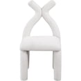 thumbnail image 4 of Pemberly Row Contemporary Cream Boucle Fabric Accent/Dining Chair, 4 of 9