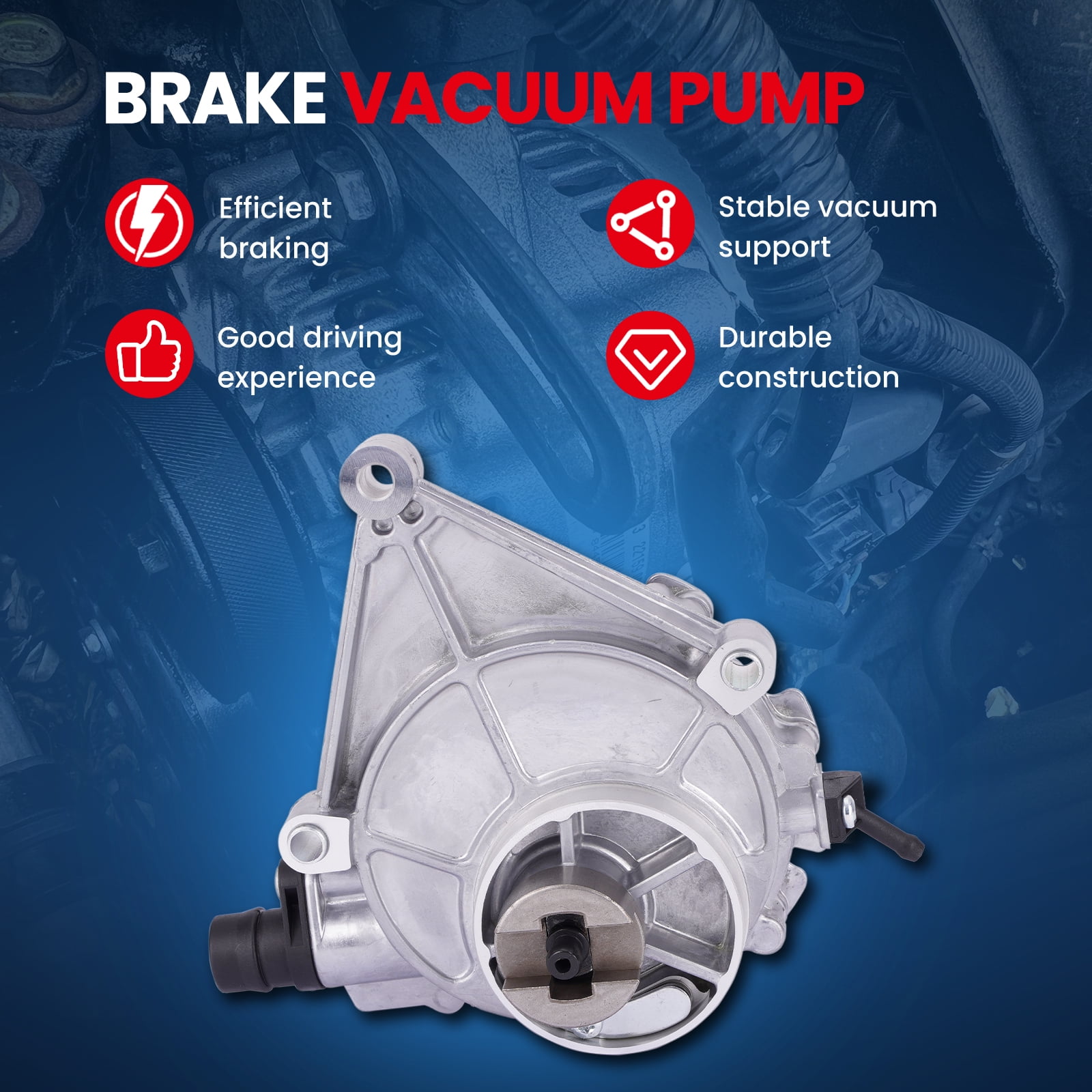 MOCA AUTOPARTS Vacuum Pump Fit for 2012-2014 BMW 320i & 2012-2016 BMW 328i 528i & 2013-2017 BMW X3