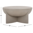 thumbnail image 3 of Safavieh Devan Modern Round Ceramic Coffee Table, Grey, 3 of 9