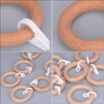 thumbnail image 2 of Set of 6 Wooden Curtain with Hanging Connectors, Pendants, and Circles for Home Decor, 2 of 6