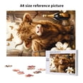 thumbnail image 6 of Rateoe Adorable Calf Butterflies Champagne Pattern Wooden Picture Puzzle ,1000 Piece Jigsaw Puzzle ,Family Fun Puzzle, Home Décor Puzzle, Gift Puzzle(Vertical style), 6 of 9