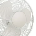Mainstays 12" 3Speed Oscillating Table Fan, Model FT3013PW, White