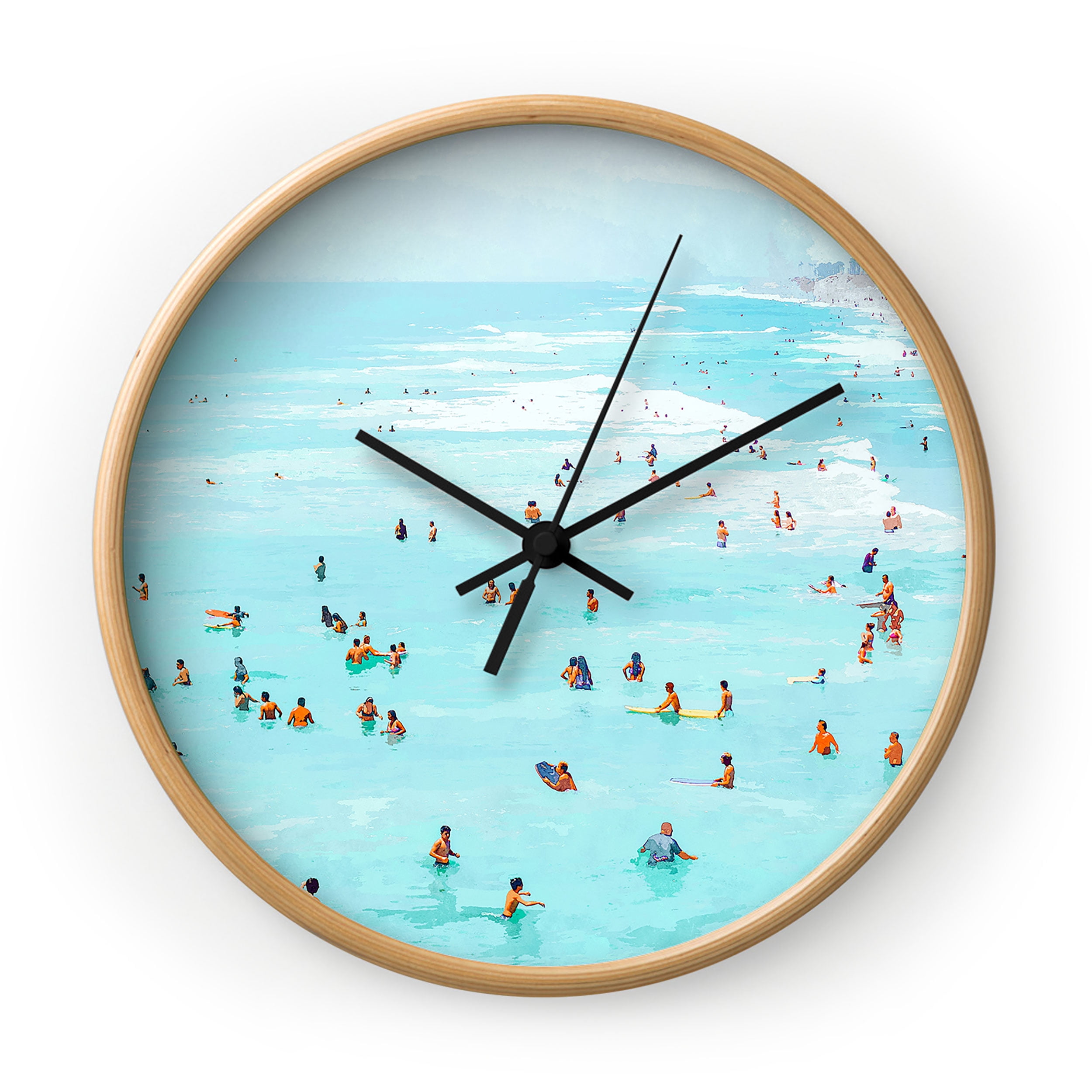 Society6 83 Oranges Hot Summer Day Wall Clock