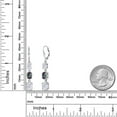 thumbnail image 6 of Gem Stone King 925 Sterling Silver White Moissanite 3 Stone Dangle Earrings for Women (6.00 Cttw, Gemstone Birthstone, Oval 8X6MM, 7X5MM and 6X4MM), 6 of 6