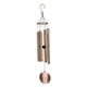 thumbnail image 2 of Campanas eólicas, campanas eólicas, campanas de viento, campanas de 6 tubos de metal para exteriores para jardín, Oro rosa, 2 of 3