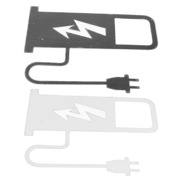 CRILSTYLEO 2Ud Calcomanías De Recordatorio Para Carga De Vehículos Eléctricos Único Y Fácil Instalación