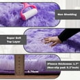 thumbnail image 5 of SARAG Fluffy Rug for Living Room,4x6 Tie-Dye Purple Modern Minimalist Home Decor Carpet for Bedroom Childrens Room Nursery, 5 of 8