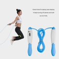 thumbnail image 2 of Counting Skipping Rope Jump Ropes Sport Fitness Exercise Tool Fast Speed Counting Rope Skipping Wire, Blue, 2 of 5