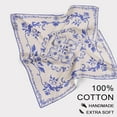 thumbnail image 3 of Pañuelo cuadrado de algodón, bandana cuadrada de algodón hecha a mano para hombres y mujeres, para entrenamiento al aire libre., 3 of 9