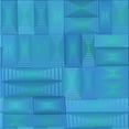 thumbnail image 1 of Ahgly Company Indoor Square Patterned Neon Blue Area Rugs, 7' Square, 1 of 6