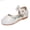 White, variant on Kureaily Girls Baby Shoes Pearl Flower Sandals Dancing Shoes Pearl Bling Shoes Single Kids Shoes/ Size 10,3.5-4 Years(White)