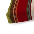 thumbnail image 5 of Jordan Manufacturing 45" x 18" Westport Teal Multicolor Stripe Rectangular Outdoor Glider Bench Cushion with Ties, 5 of 12
