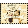 thumbnail image 2 of DiPaolo, Dan 32x26 White Modern Wood Framed Museum Art Print Titled - Happy Dogs, 2 of 4