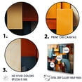 thumbnail image 3 of Designart "Collage Of Tones In Cubist Harmony" Cubism Floater Framed Canvas Prints, 3 of 5