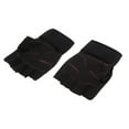 thumbnail image 3 of Guantes de pesca sin s Palma acolchada Transpirable Guantes de corte bajo aptos para todos los tamaños Negro Cola Guantes de pesca de media dedo, 3 of 8