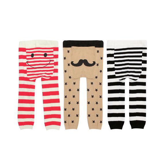Wrapables® Baby & Toddler Fun For All Leggings (Set of 3), Stars & Stripes