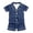Dark Blue, variant on lnmuld Girls Solid Color Satin Short Pajama Set, Button-Down Top & Shorts Sleepwear Color:Dark Blue,Size:12-13 Years