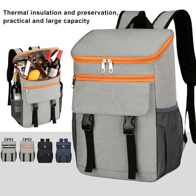 YAOMOBB Beer Cooler Backpack Picnic Cooler Backpack Insulated Leakproof Water Resistant Heat Preservation with Large Capacity and Zipper Closure