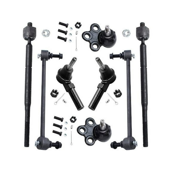 Front Ball Joint Sway Bar Link Tie Rod End Kit - Compatible with 2005 - 2007 Chevy Equinox 2006