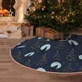 thumbnail image 4 of Salouo Night Forest Wolf Christmas Tree Skirt 36" Farmhouse Christmas Decorations Snowman Xmas Tree Skirt Tree Mat for Holiday Party Decor, 4 of 8