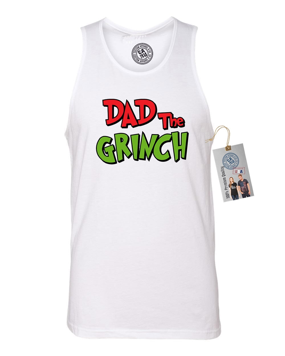 Dad The Grinch Christmas Mens Tank Top Shirt
