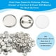 thumbnail image 5 of 600 Uds., Suministros para Hacer Botones en Blanco, 25Mm/1 Pulgada, Kit de FabricacióN de de BotóN Trasero, Piezas de Placa de Metal para MáQuina de FabricacióN de Botones, 5 of 8