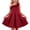 A-Red82, variant on SonxaHe Big Girl's Dress Floral Lace Trim Off Shoulder Evening Gown Kids Elegant Birthday Party Pageant Dresses Red,Szie 9-10 Y