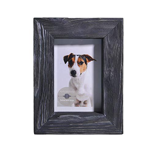 Artswhole Exclusive 7x9 Dark Brown Rustic Picture Frame Italian