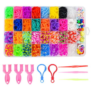 EEEkit 2069pcs Loom Bands Kit 28 Colors Rubber Bands Bracelets Making Kit  with Accessory, Gift for Girls DIY Art Craft