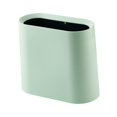 thumbnail image 2 of Esquirla Slim Trash Can Dustbin Garbage Can Rubbish Bin Waste Basket Simple Wastebasket Narrow Garbage Bin for Bedroom Kitchen Toilet Green, 2 of 8