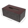 thumbnail image 2 of LABSERRON Facial Tissue Holder Rectangle PU for Hotel and Restaurant 1Set, 2 of 7
