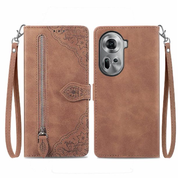 Funda billetera anti-golpes para GANGXUN OPPO Reno 11 5G , ideal para día a día y trabajo