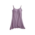 thumbnail image 5 of SDNall Sleeveless Nightgowns for Women Suspenders Pajama Home Dress Short Pajama Dress with Chest Pad Summer&nbsp;Pajamas for Women (Purple Sizes:M-2XL), 5 of 9