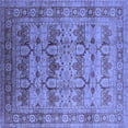 thumbnail image 1 of Ahgly Company Machine Washable Indoor Square Oriental Blue Industrial Area Rugs, 7' Square, 1 of 4