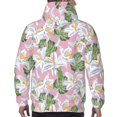 thumbnail image 3 of Bingfone Lilies Flowers Men's Drawstring Hoodie Long Sleeve Pocket Sweatshirts-Small, 3 of 6