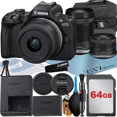 thumbnail image 1 of Canon EOS R50 Mirrorless Camera with RF-S 18-45mm + 18-150mm Lens + 64GB Memory Card + Case + ZeeTech Accessory Bundle, 1 of 8