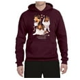 thumbnail image 2 of If It's Not a Collie It's Just a Dog Gift | Mens Dog Lover Hooded Sweatshirt Graphic Hoodie, Maroon, Medium, 2 of 4