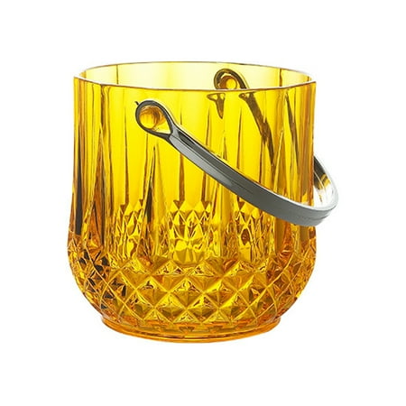 

Diamond Ice Bucket 1150 Ml With Handle Home Use Large Capacity Acrylic Durable Transparent Clear Wine Buckets
