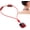 Red, variant on Portable Pendant Neck Massager with Heat, 58g Lightweight 4 Modes and 9 Intensity Levels Electric Pulse Massager for Neck Relaxation for Office, Travel, Home (Red)
