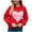 Red, variant on Lovskoo 2024 Sweaters for Women Trendy Casual Color Retro Knitting Long Sleeve Round Neck Sweater Black