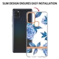 thumbnail image 5 of Allytech Samsung Galaxy A21s Case, Flower Series Crystal Clear Back Cover Flexible TPU Silicone Shockproof Drop Proof Anti-yellow Protection Case Cover for Galaxy A21s, Blue Flower, 5 of 5