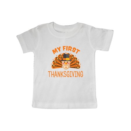 

Inktastic Cute Turkey My 1st Thanksgiving Gift Baby Boy or Baby Girl T-Shirt